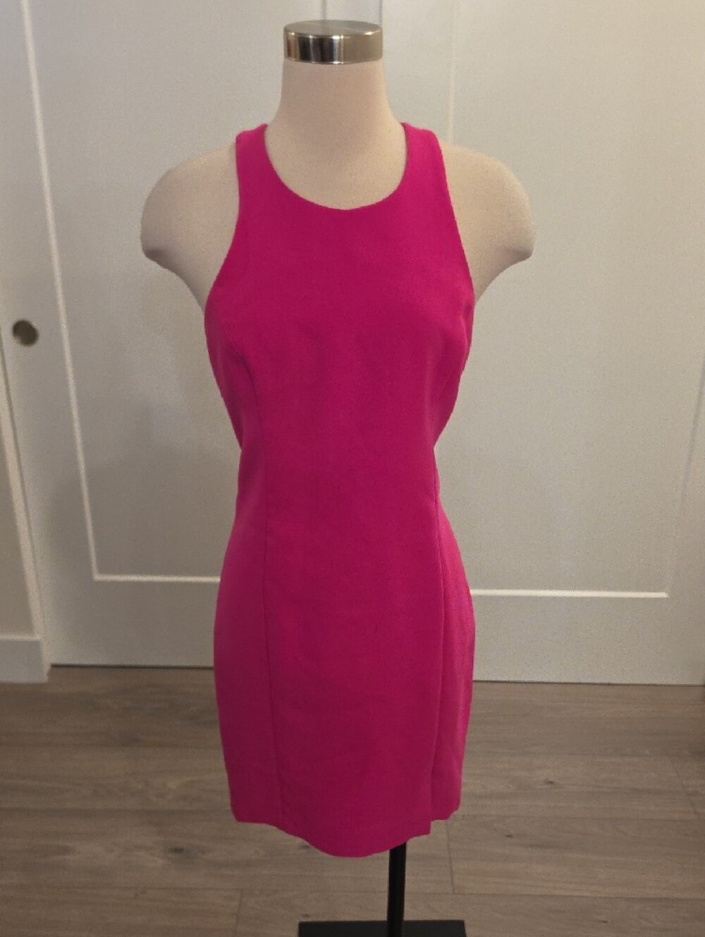 Amanda Uprichard colada Hot Pink Racerback dress. Size M new with tags - Picture 2 of 11